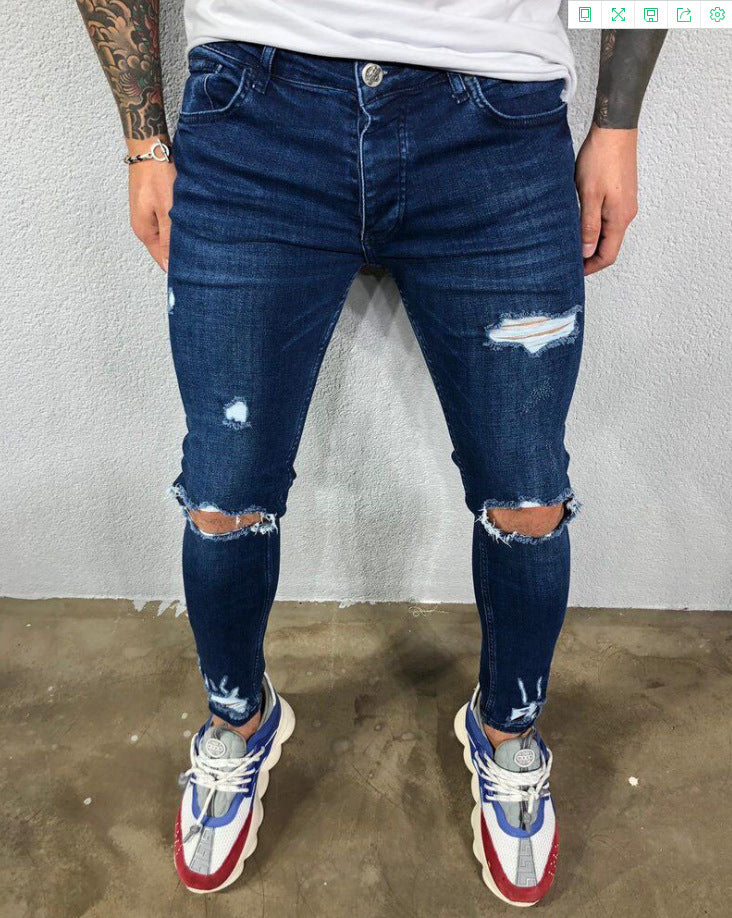 Jean Skinny Homme Déchiré
