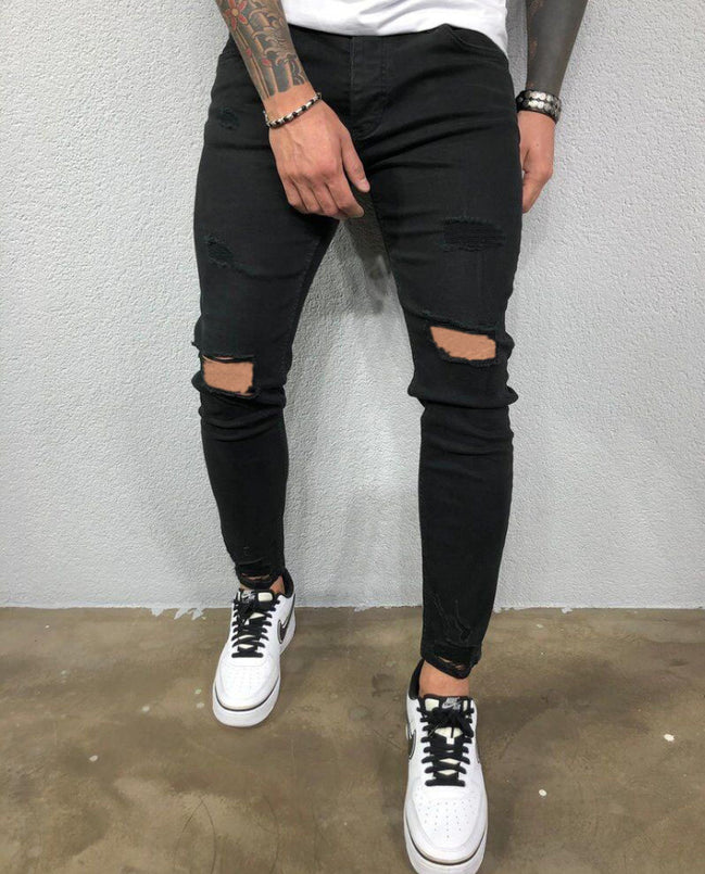 Jean Skinny Homme Déchiré