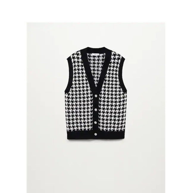 Cardigan Chic Pied-de-Poule