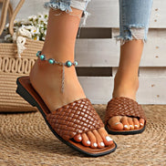 Sandales Tressées Élégance Femme