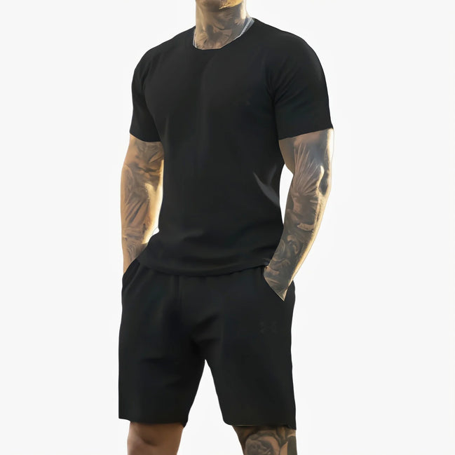 Ensemble sport homme respirant t-shirt et short