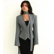 Blazer Femme Élégance Chic Noir