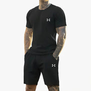 Ensemble sport homme respirant t-shirt et short