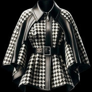 Veste Femme Chic Motif Pied-de-Poule