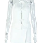 Ensemble Femme Sexy Dos Nu Blanc