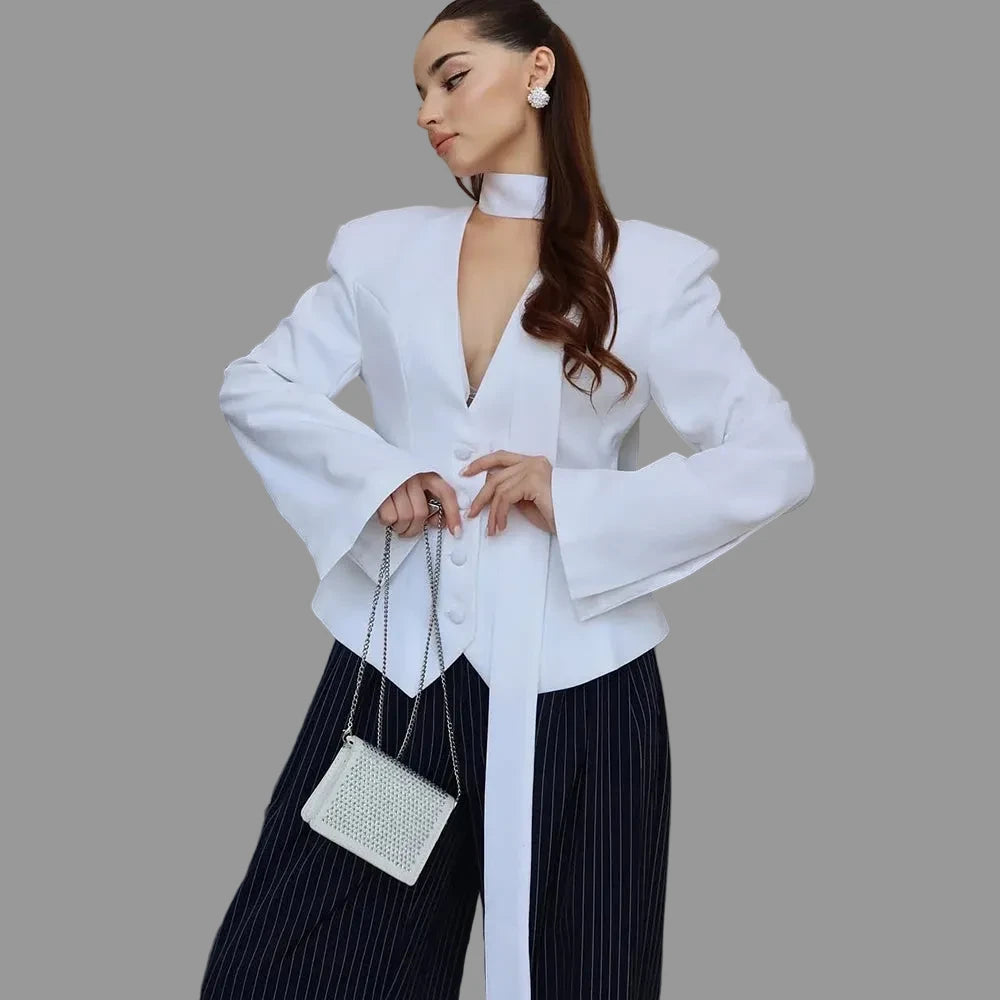 Blazer Femme Élégance Chic Noir
