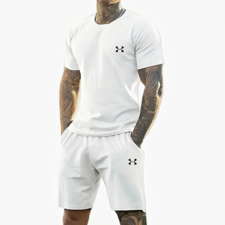 Ensemble sport homme respirant t-shirt et short
