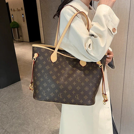 Sac cabas femme rétro grand format – Élégance intemporelle