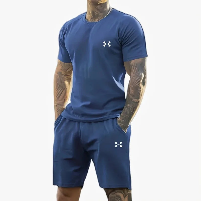 Ensemble sport homme respirant t-shirt et short