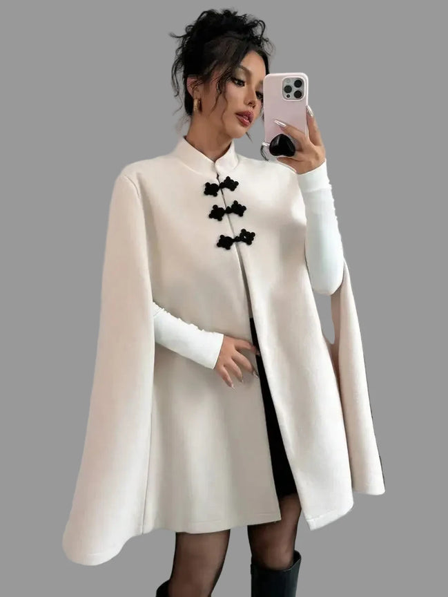 Cape Femme Élégante Hiver Chic