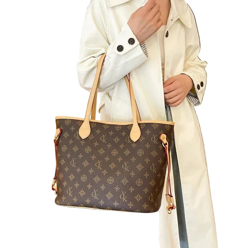 Sac cabas femme rétro grand format – Élégance intemporelle