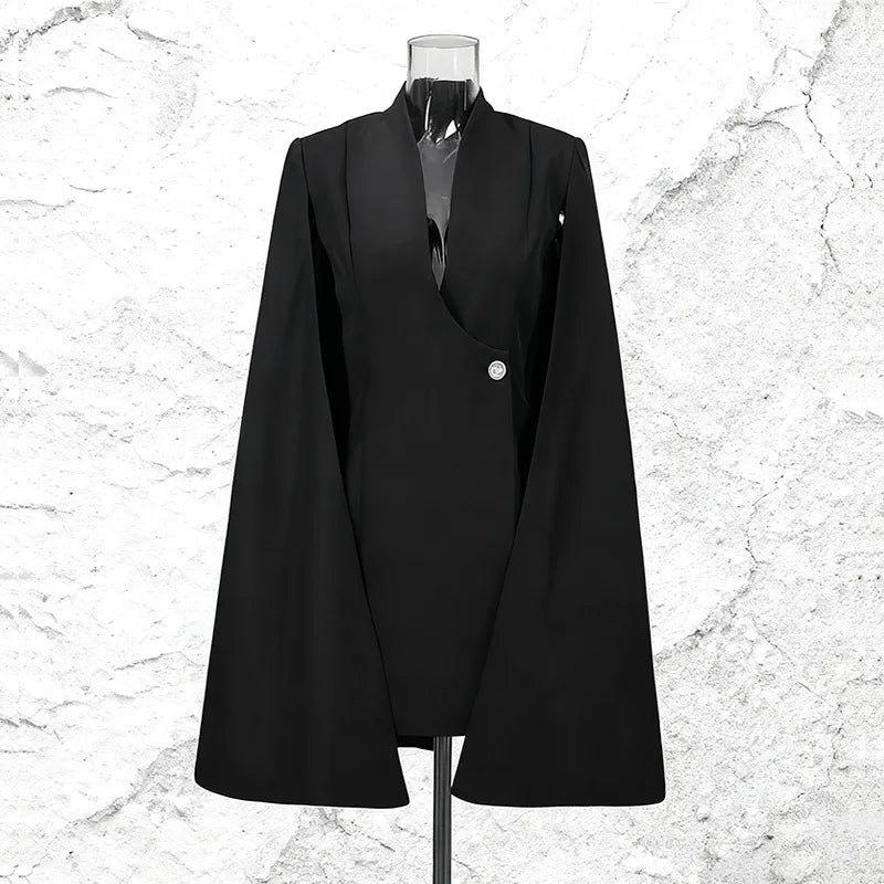 Blazer Cape Élégance Femme – Mikora Paris