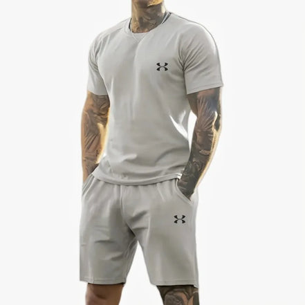 Ensemble sport homme respirant t-shirt et short