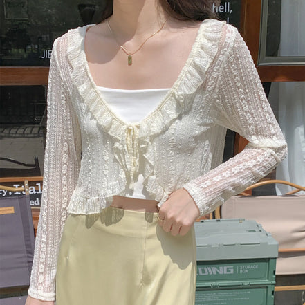 Blouse Femme Blanche Dentelle Élégance