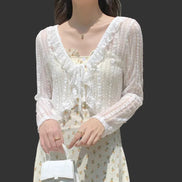 Blouse Femme Blanche Dentelle Élégance