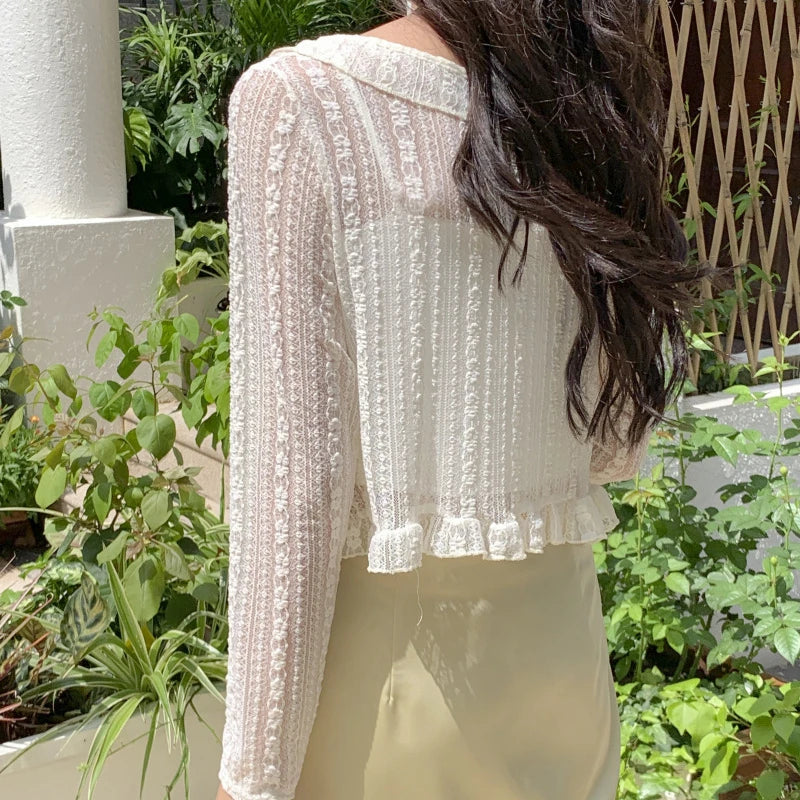 Blouse Femme Blanche Dentelle Élégance