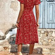 Robe Fleurie Élégance Femme